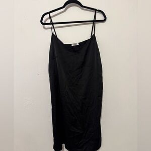Elegant Black Women's Night dress satin Size XXL
